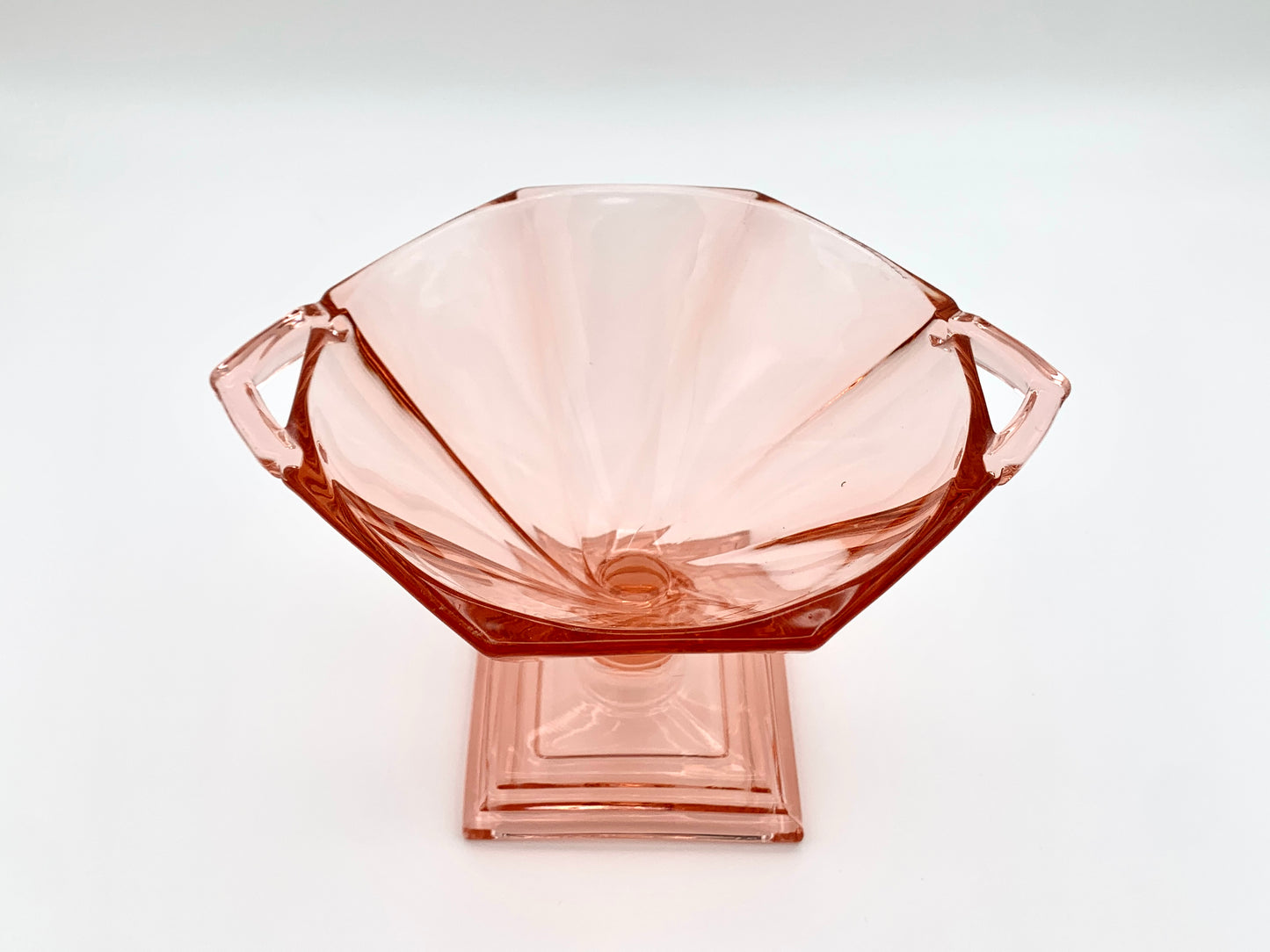 Heisey Flamingo Twist - Pink Depression Glass Bowl