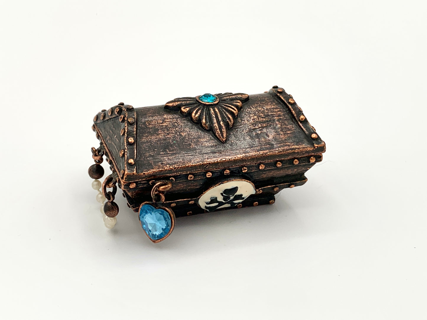 Monet Enamel Keepsake Trinket Boxes
