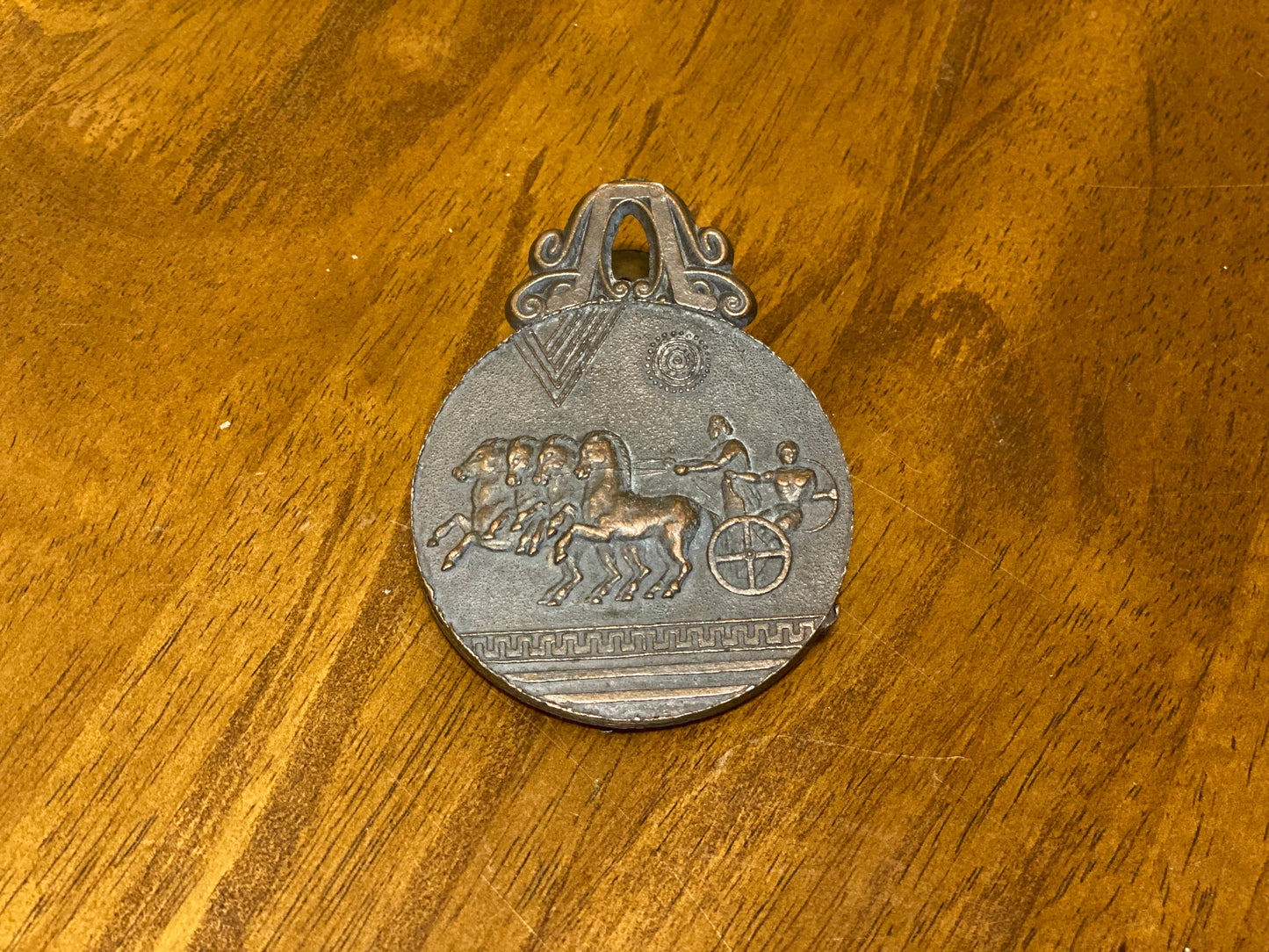 Greece Olympic Medallion Brass Letter Clip