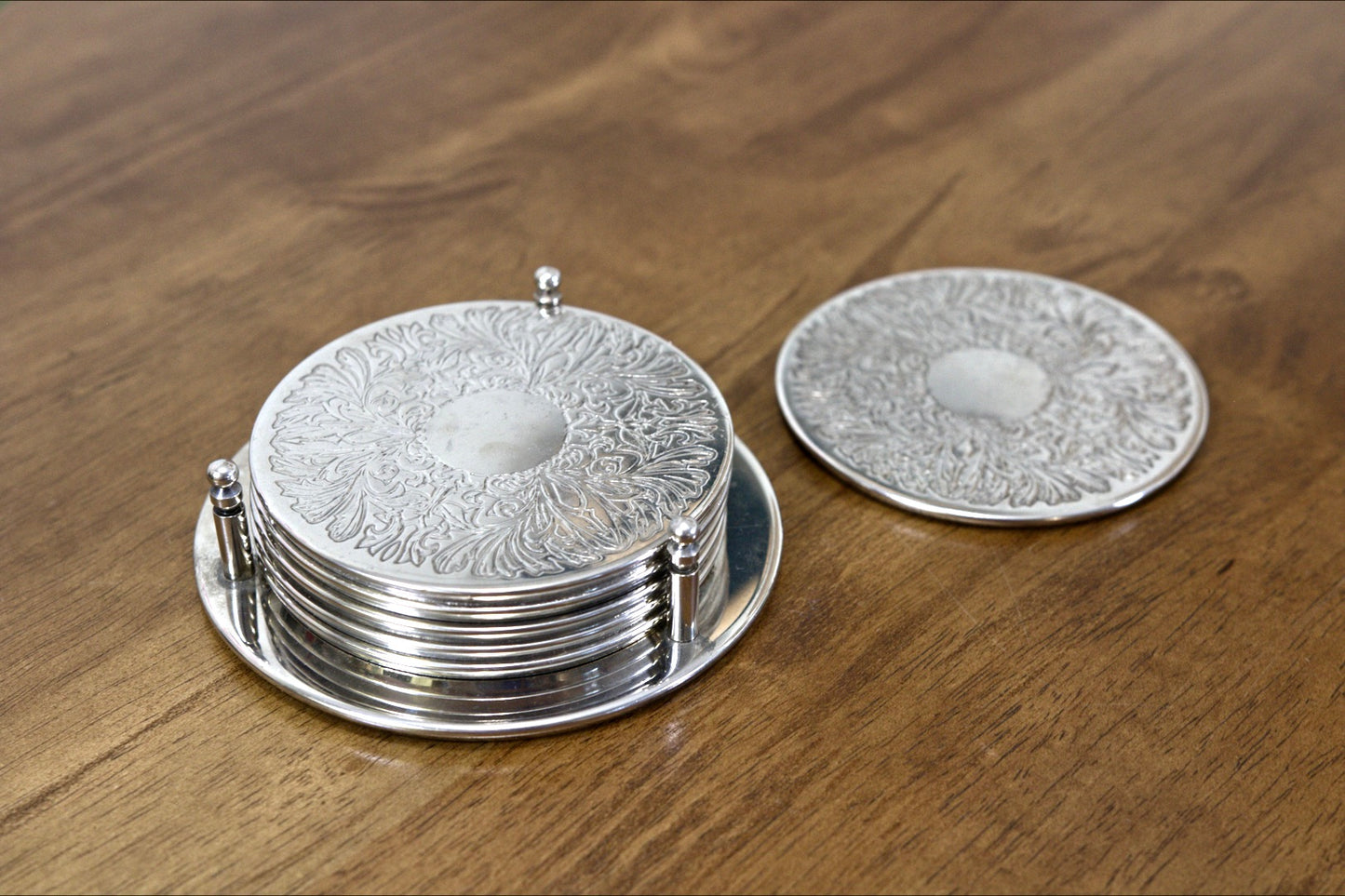 Silver Plated Coaster Set