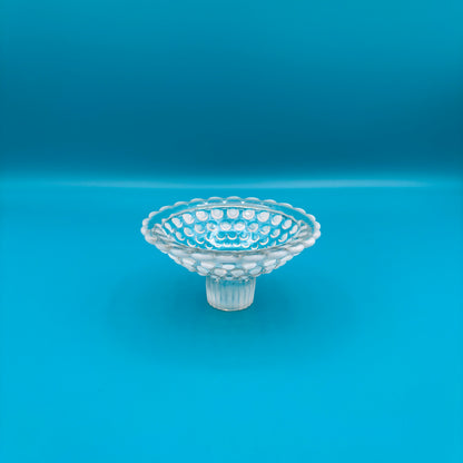 Fenton Moonstone Hobnail Candle Holder